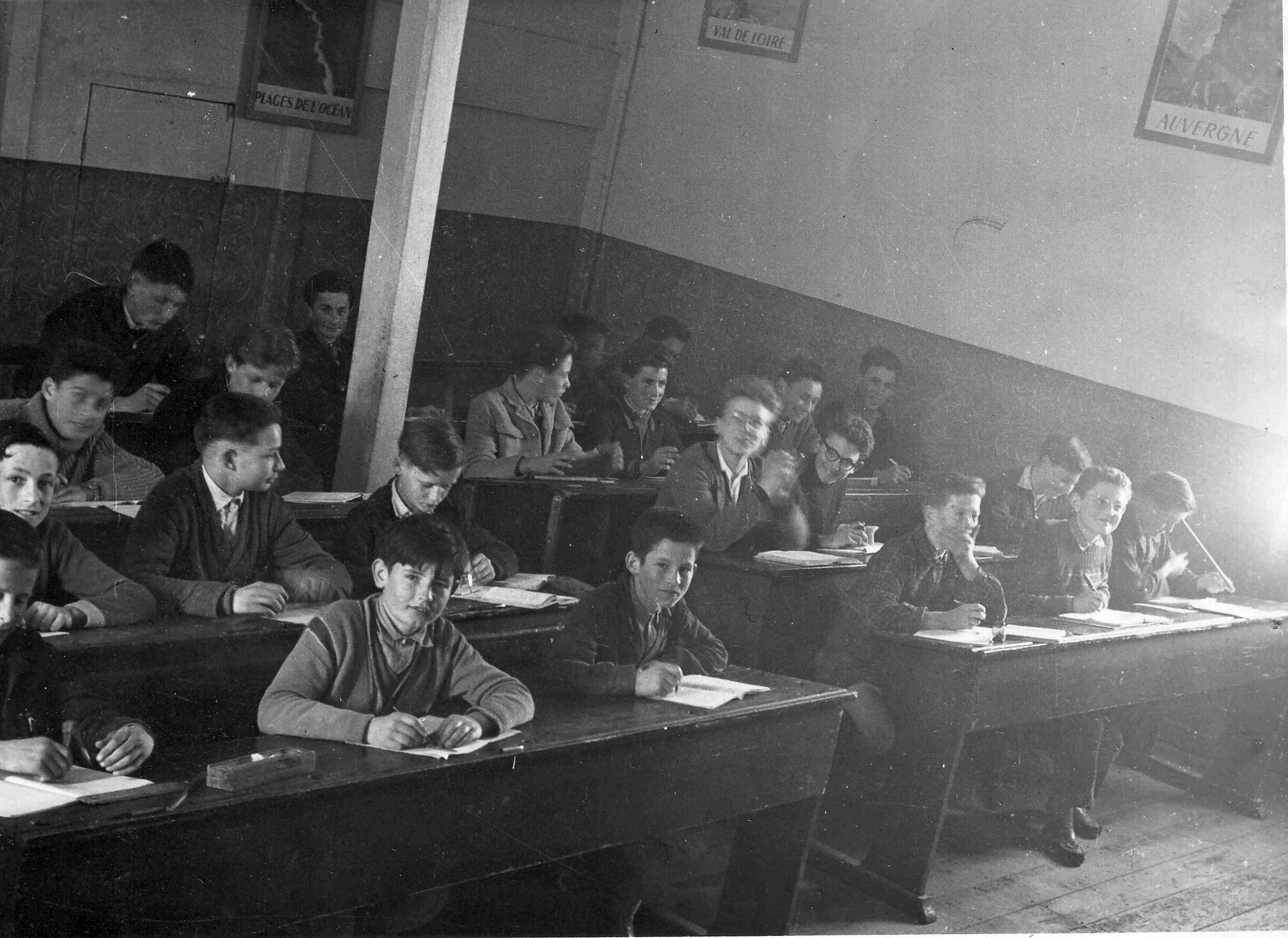 Une salle de classe en 1956